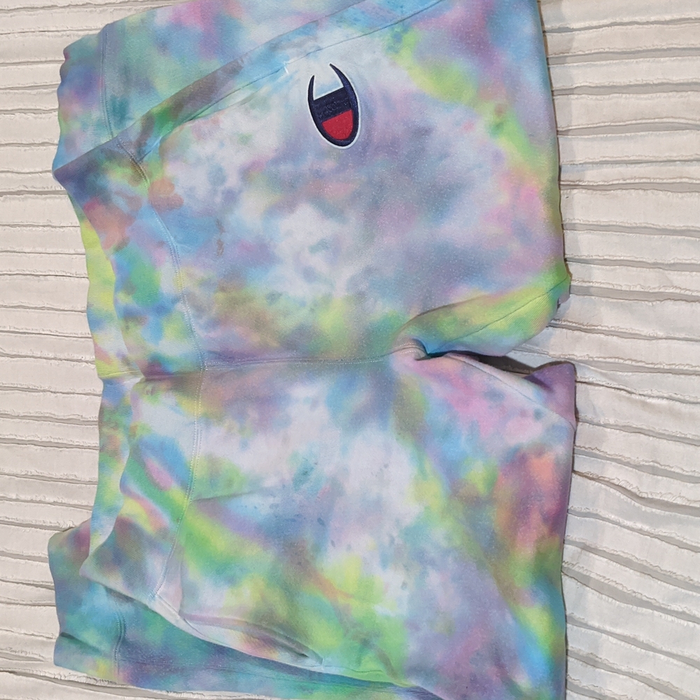 Champion Women's Large Waist Band Tie Dye Sweat Pants